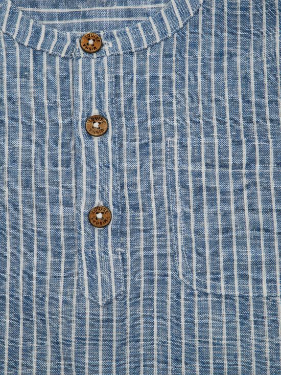 25SS [키즈] 루이스미샤 셔츠 MRI S25 S0464 BLUE ONDA STRIPES - LOUISE MISHA