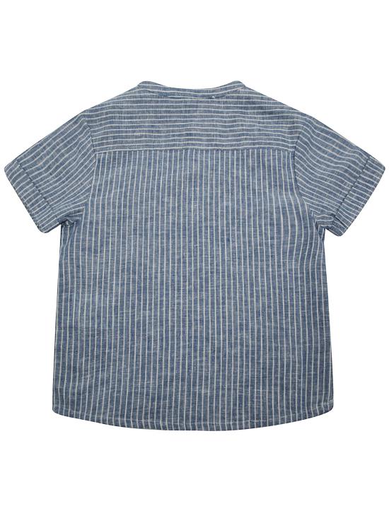 25SS [키즈] 루이스미샤 셔츠 MRI S25 S0464 BLUE ONDA STRIPES - LOUISE MISHA