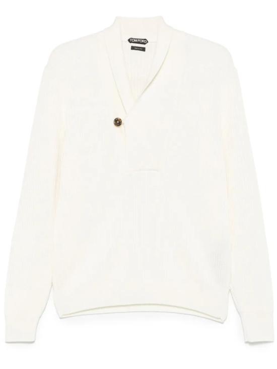 25SS 톰포드 터틀넥 KSW002 YMW082S25 AW002 WHITE