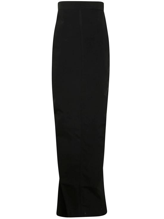 25SS 릭 오웬스 롱 스커트 RO01E7375 PCVS 09 BLACK - RICK OWENS