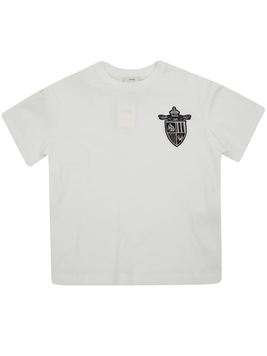 25SS [키즈] 펜디 티셔츠 JMI477 7AJ F0TU9 CHALK