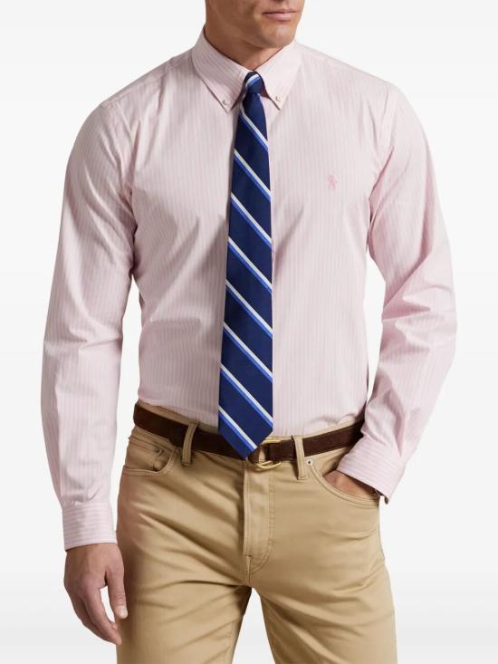 25SS 폴로 랄프로렌 긴팔 셔츠 710 929346 015 CARMEL PINK WHITE - POLO RALPH LAUREN