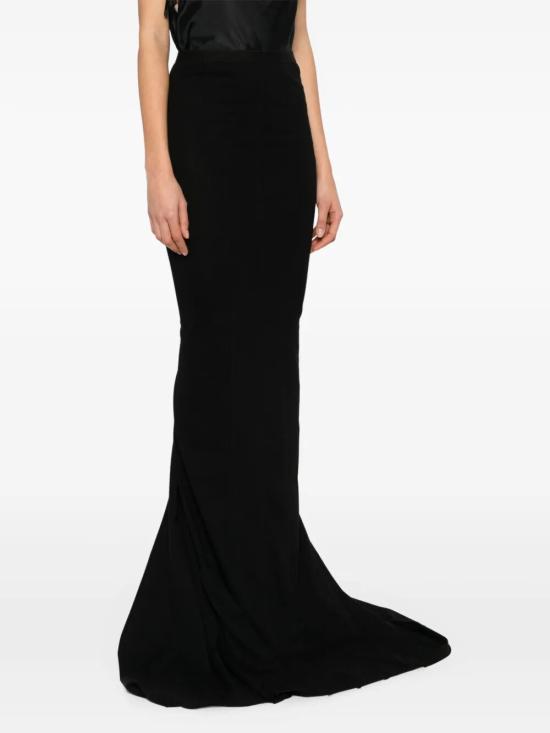 25SS 릭 오웬스 롱 스커트 RO01E7378 JA 09 BLACK - RICK OWENS