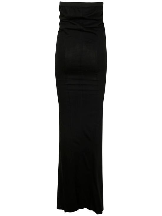 25SS 릭 오웬스 롱 스커트 RO01E7378 JA 09 BLACK - RICK OWENS