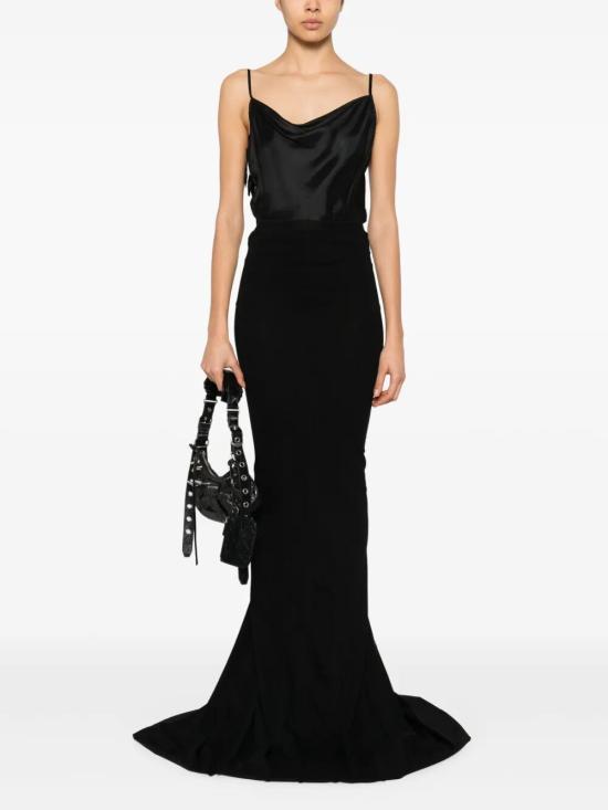 25SS 릭 오웬스 롱 스커트 RO01E7378 JA 09 BLACK - RICK OWENS