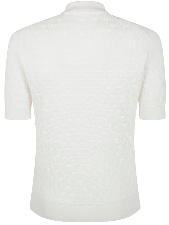 25SS 필리포 드 로렌티스 폴로 티셔츠 PL1MC SU18K 005 WHITE - FILIPPO DE LAURENTIIS