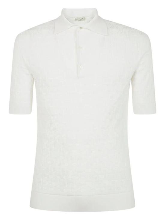 25SS 필리포 드 로렌티스 폴로 티셔츠 PL1MC SU18K 005 WHITE - FILIPPO DE LAURENTIIS