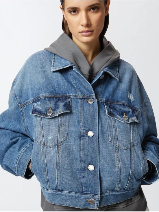 25SS 핑코 데님 자켓 104644 A2E1pjf - PINKO