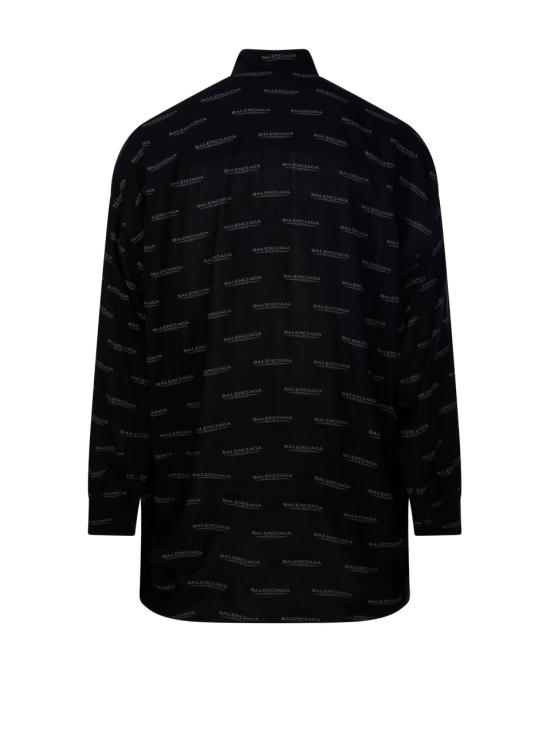 25SS 발렌시아가 긴팔 셔츠 814121 TSLA1 1269 BLACK GREY - BALENCIAGA