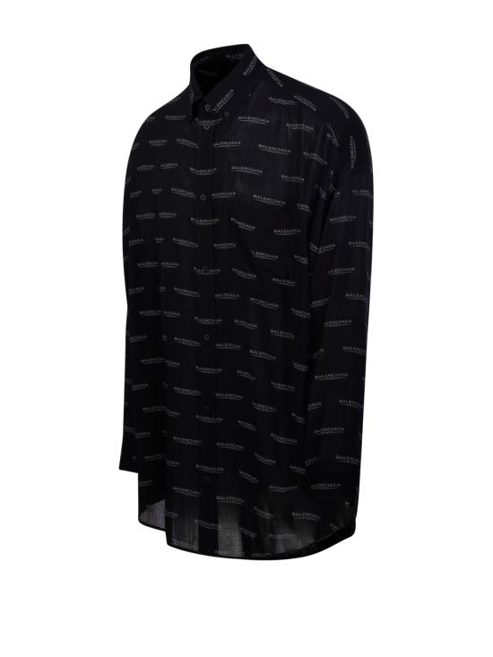 25SS 발렌시아가 긴팔 셔츠 814121 TSLA1 1269 BLACK GREY - BALENCIAGA
