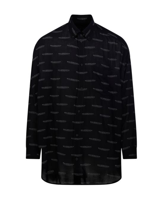 25SS 발렌시아가 긴팔 셔츠 814121 TSLA1 1269 BLACK GREY