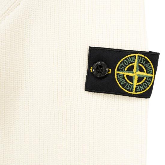 25SS [키즈] 스톤 아일랜드 캐시미어 니트 K1S165100004 WHITE - STONE ISLAND