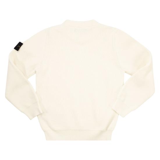 25SS [키즈] 스톤 아일랜드 캐시미어 니트 K1S165100004 WHITE - STONE ISLAND