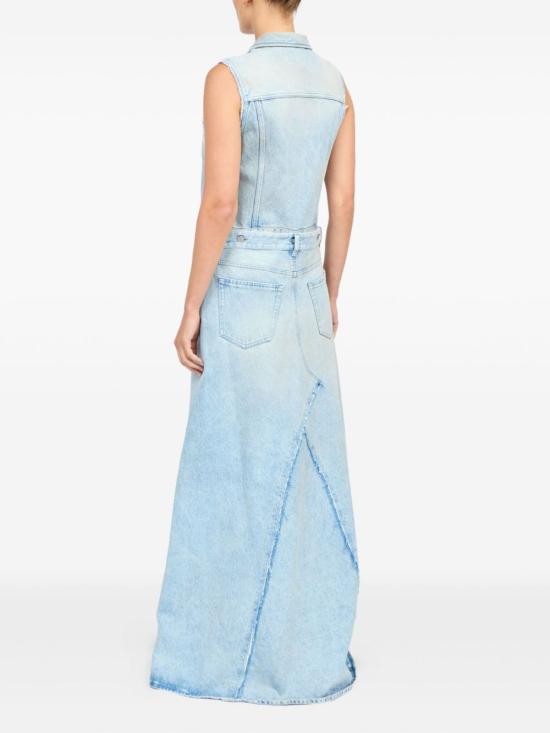 25SS MM6 메종마르지엘라 롱 원피스 S62DG0046 CLEAR BLUE - MM6 MAISON MARGIELA