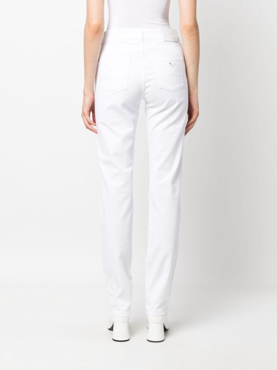 25SS 엠포리오 아르마니 스트레이트 팬츠 8N2J182NV3Z0100 WHITE - EMPORIO ARMANI