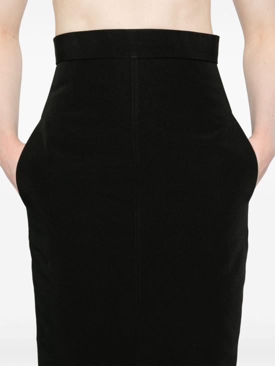 25SS 릭 오웬스 미디 스커트 RO01E7375PCVS09 BLACK - RICK OWENS