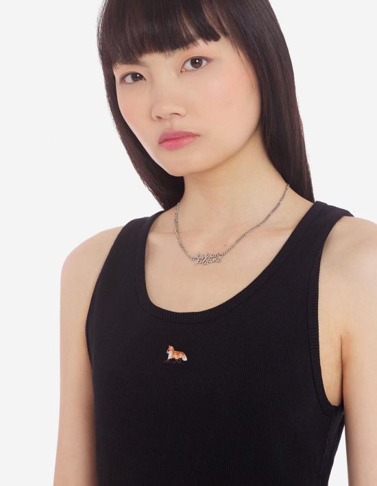 25SS 메종키츠네 민소매 티셔츠 MW00103 BLACK - MAISON KITSUNE