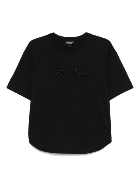25SS 엠포리오 아르마니 반팔 티셔츠 EW001132AF13318UC001 BLACK
