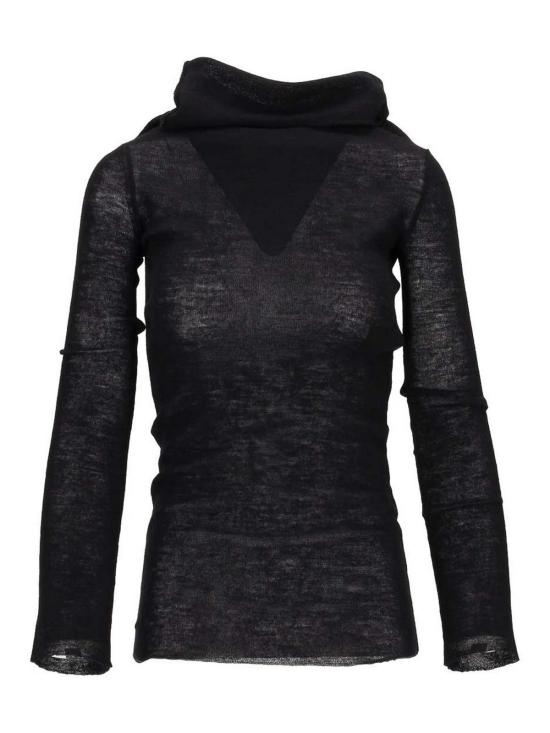 26SS 앤 드뮐미스터 후드 티셔츠 B0010916FA059099 Black - ANN DEMEULEMEESTER