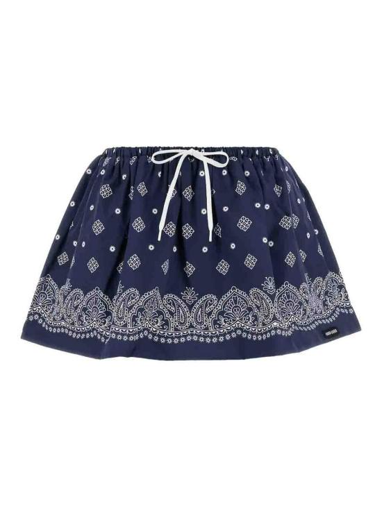  미우미우 숏 스커트 MG2404SOOO16Z5F0124 Dark Blue