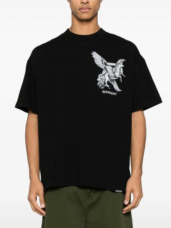 25SS 리프레젠트 반팔 티셔츠 MLM4106601 Black - REPRESENT