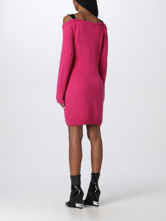  모스키노 숏 원피스 04935504 0244 Fuchsia - MOSCHINO