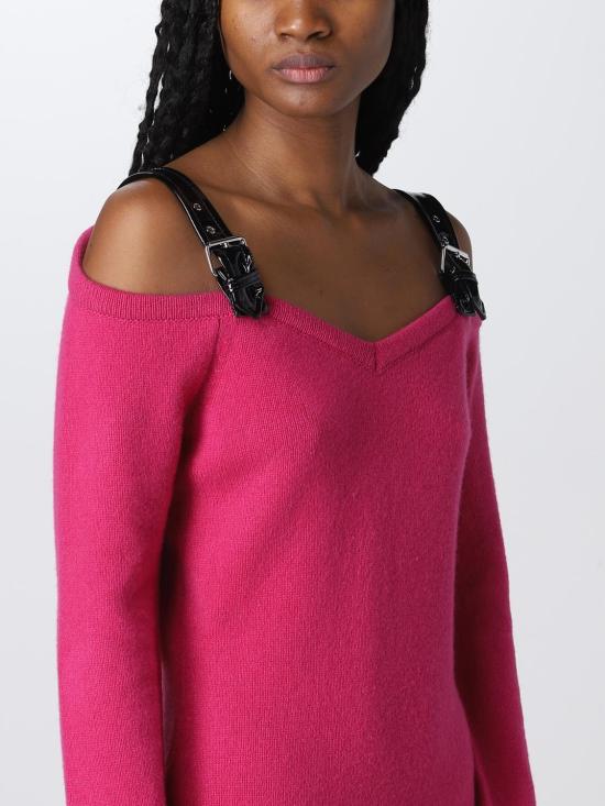  모스키노 숏 원피스 04935504 0244 Fuchsia - MOSCHINO