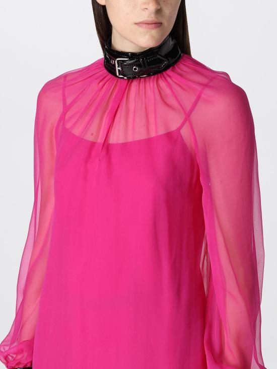  모스키노 숏 원피스 04045538 1244 Fuchsia - MOSCHINO