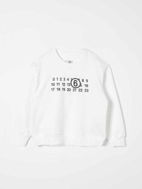25FW [키즈] MM6 메종마르지엘라 풀오버 M60681MM006 M6102 White