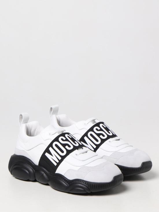 26SS 모스키노 뮬/슬리퍼 MB15113G0FGA4 10B White - MOSCHINO