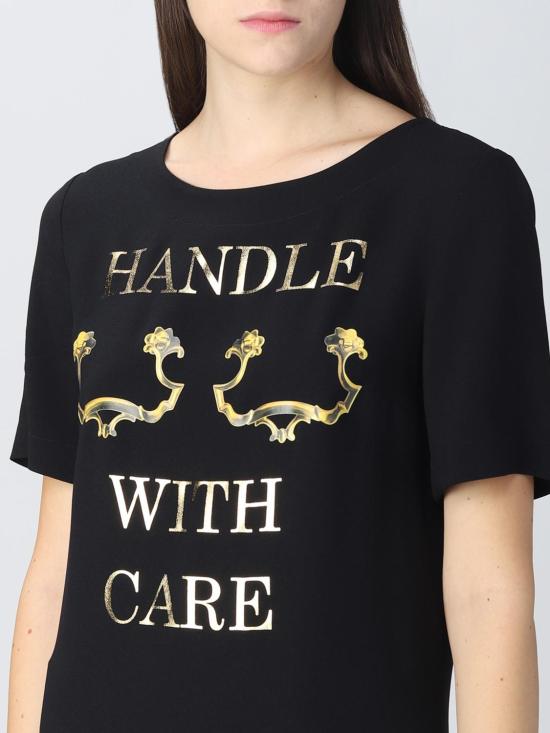  모스키노 숏 원피스 04045433 555 Black - MOSCHINO