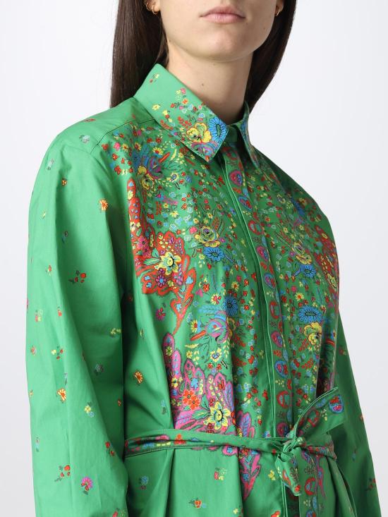  겐조 미디 원피스 FC62RO0979I2 57 Acid Green - KENZO