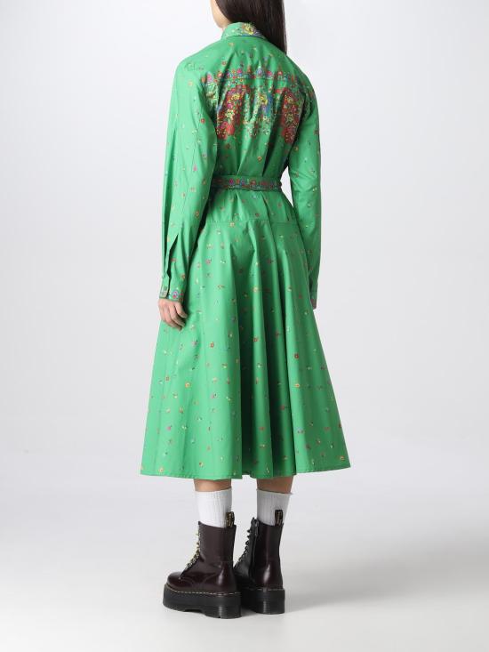  겐조 미디 원피스 FC62RO0979I2 57 Acid Green - KENZO