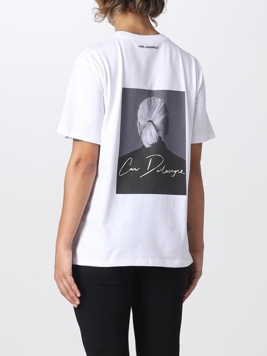  칼라거펠트 반팔 티셔츠 226W1762 100 White - KARL LAGERFELD