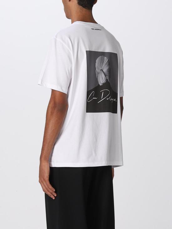  칼라거펠트 반팔 티셔츠 226W1762 100 White - KARL LAGERFELD