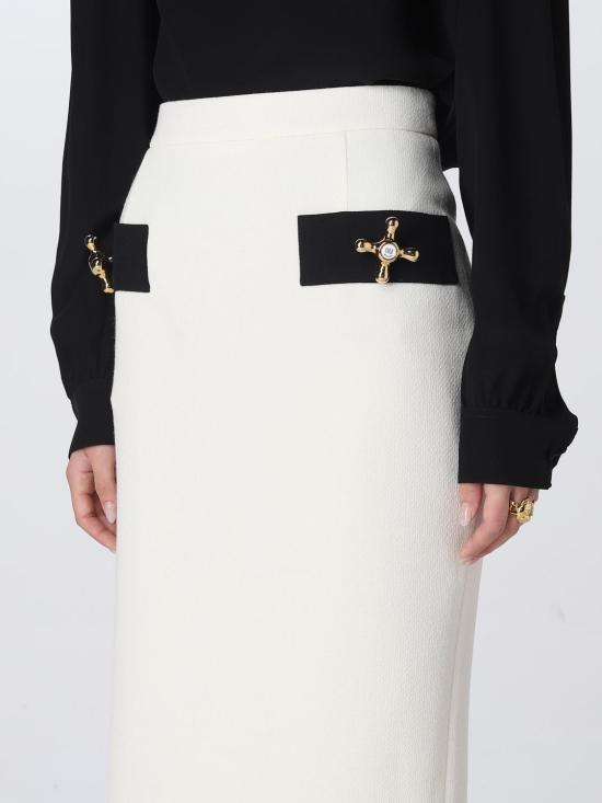 25FW 모스키노 스커트 0101518 1005 White - MOSCHINO