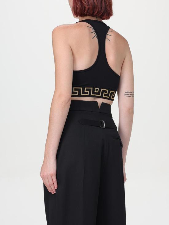 25FW 베르사체 민소매 티셔츠 AUD010391A10011 A1008 Black - VERSACE