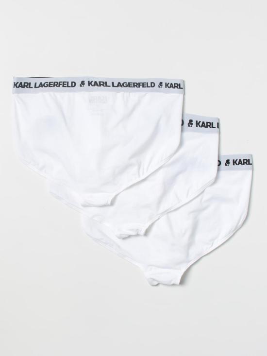 25FW 칼라거펠트 팬티 211M2103 100 White - KARL LAGERFELD