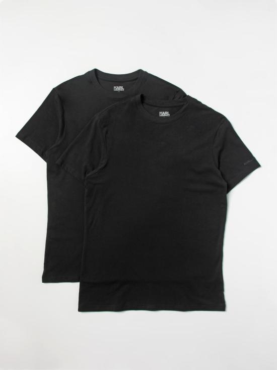 25FW 칼라거펠트 반팔 티셔츠 215M2199 999 Black - KARL LAGERFELD