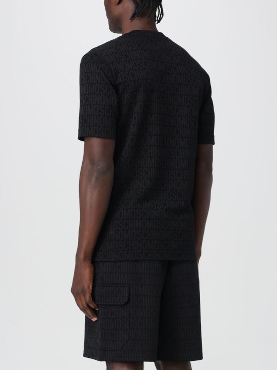 25FW 모스키노 반팔 티셔츠 07027645 0555 Black - MOSCHINO