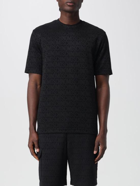 25FW 모스키노 반팔 티셔츠 07027645 0555 Black