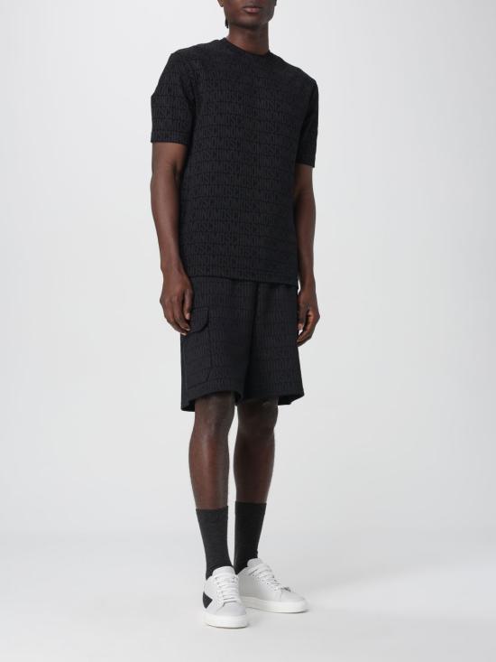 25FW 모스키노 반팔 티셔츠 07027645 0555 Black - MOSCHINO