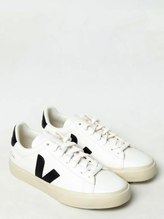 25FW 베자 뮬/슬리퍼 CP0501537 CHROMEFREE LEATHER EXTRA WHITE BLACK White - VEJA
