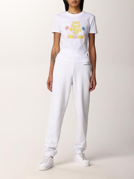  키아라 페라그니 반팔 티셔츠 72CBHT05CJT00 003 White - CHIARA FERRAGNI