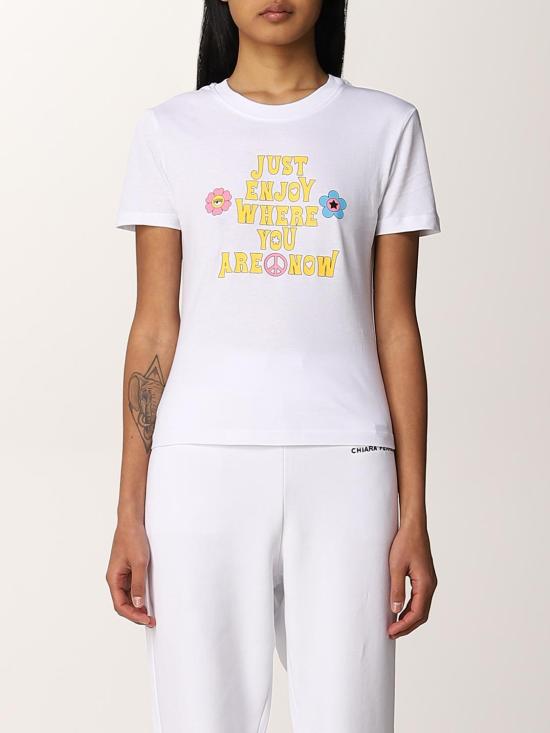  키아라 페라그니 반팔 티셔츠 72CBHT05CJT00 003 White