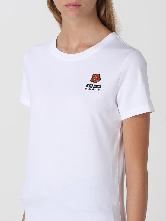 25FW 겐조 반팔 티셔츠 FC62TS0124SO 01 White - KENZO