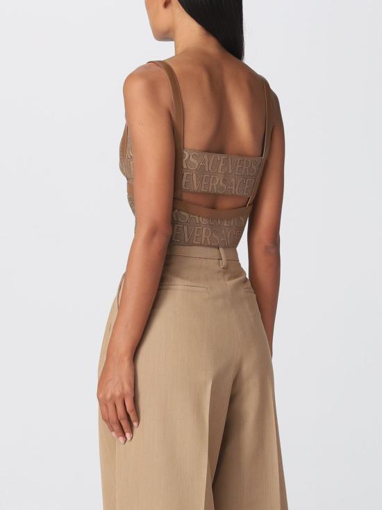 25FW 베르사체 탑 10109251A03315 2N740 Brown - VERSACE