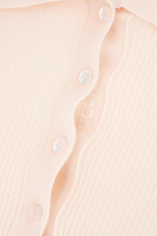 25SS 구찌 자수 캐시미어 실크 탑 810315XKD8J 5166 Rosa - GUCCI