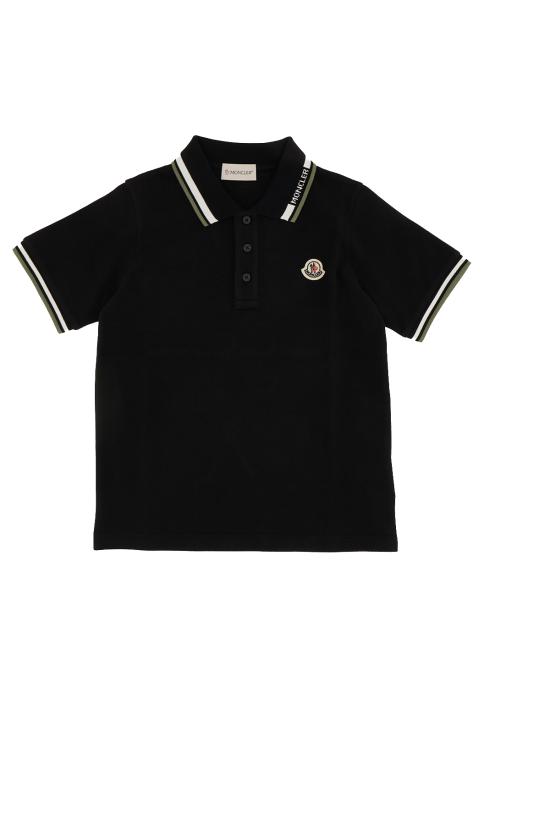25SS [키즈] 몽클레어 폴로 셔츠 8A0001289ALK 999 Nero