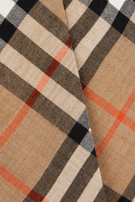 25SS 버버리 빈티지 체크 패턴 울 블렌드 미니 스커트  8102634 C2044 SAND IP CHECK - BURBERRY